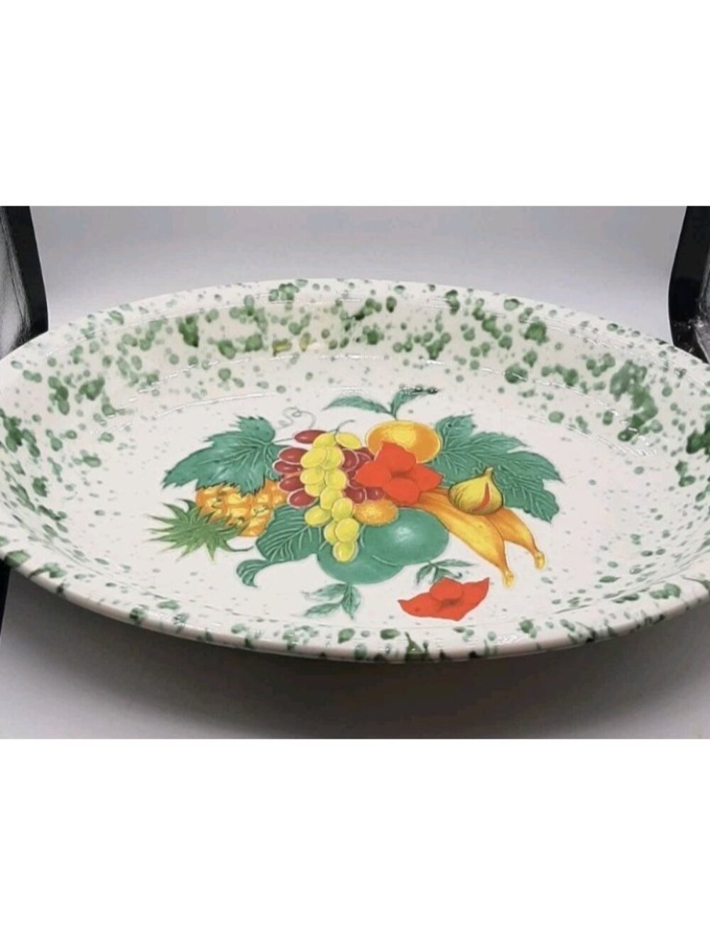 Vintage Stovit Large Oval Pasta Serving Bowl Italian 16 1/2 Inch